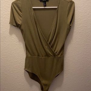 Olive green body suit
